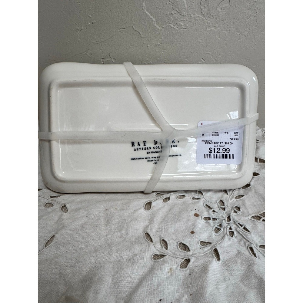 Rae Dunn BUTTER dish NWT 2026 - Picture 4 of 4